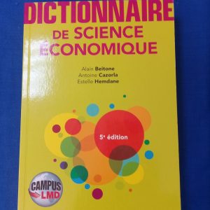 Dictionnaire de science économique
