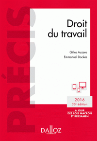 Droit du travail (Broché) édition 2016