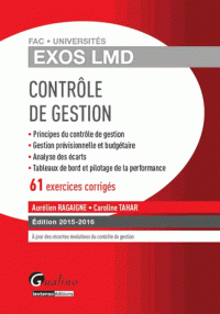 Contrôle de gestion - 61 exercices corrigés (Broché) édition 2015-2016