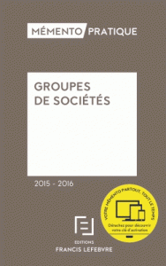 Groupes de sociétés (Relié) édition 2015-2016