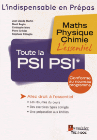 Toute la PSI PSI* - Maths, physique, chimie