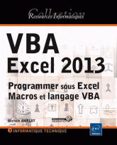 Vba Excel 2013 - programmer sous excel : macros et langage vba