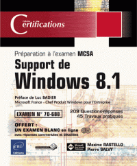 Support de Windows 8.1 - Préparation à l'examen MCSA 70-688