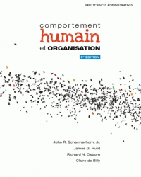 Comportement humain et organisation 5e édition