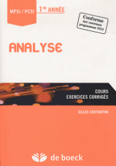 Analyse MPSI/PCSI 1re année