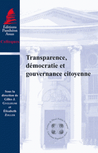 Transparence, démocratie et gouvernance citoyenne
