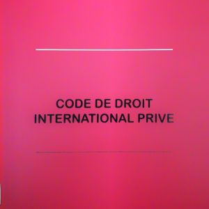 Code de Droit International Privé 2020