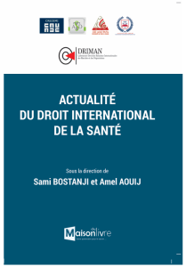 ACTUALITE DU DROIT INTERNATIONAL DE LA SANTE